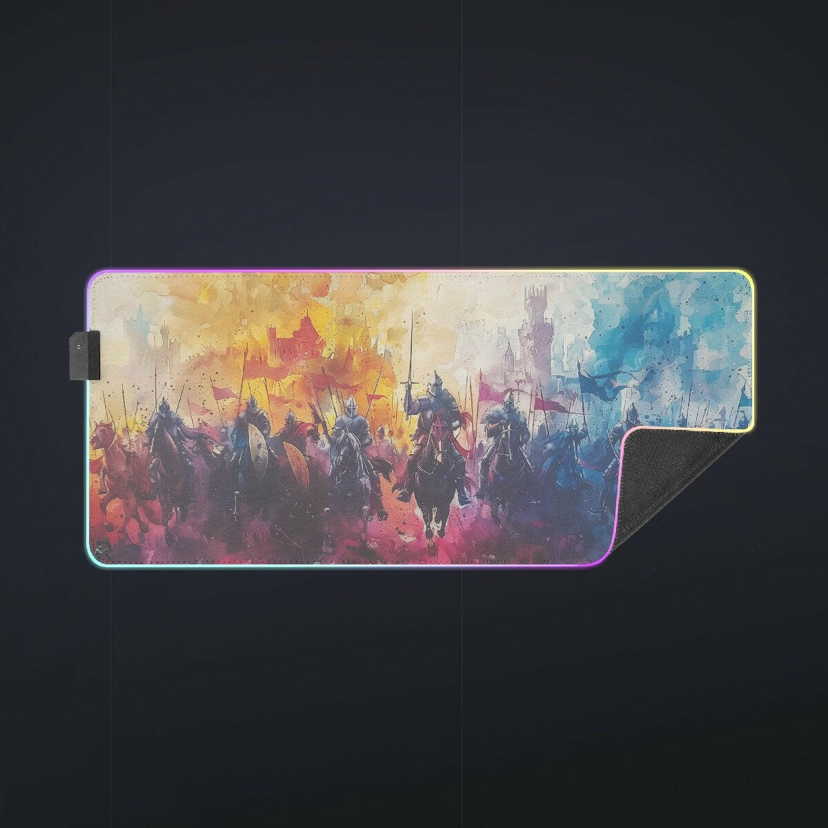 Knights Charge - Gaming Desk Mat