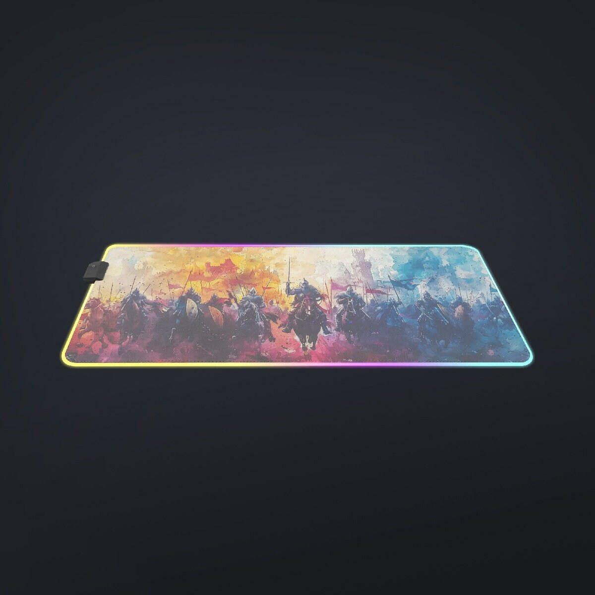 Knights Charge - Gaming Desk Mat