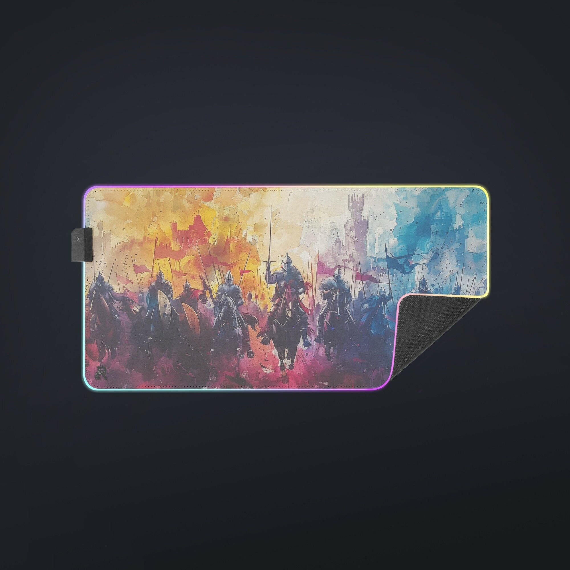 Knights Charge - Gaming Desk Mat