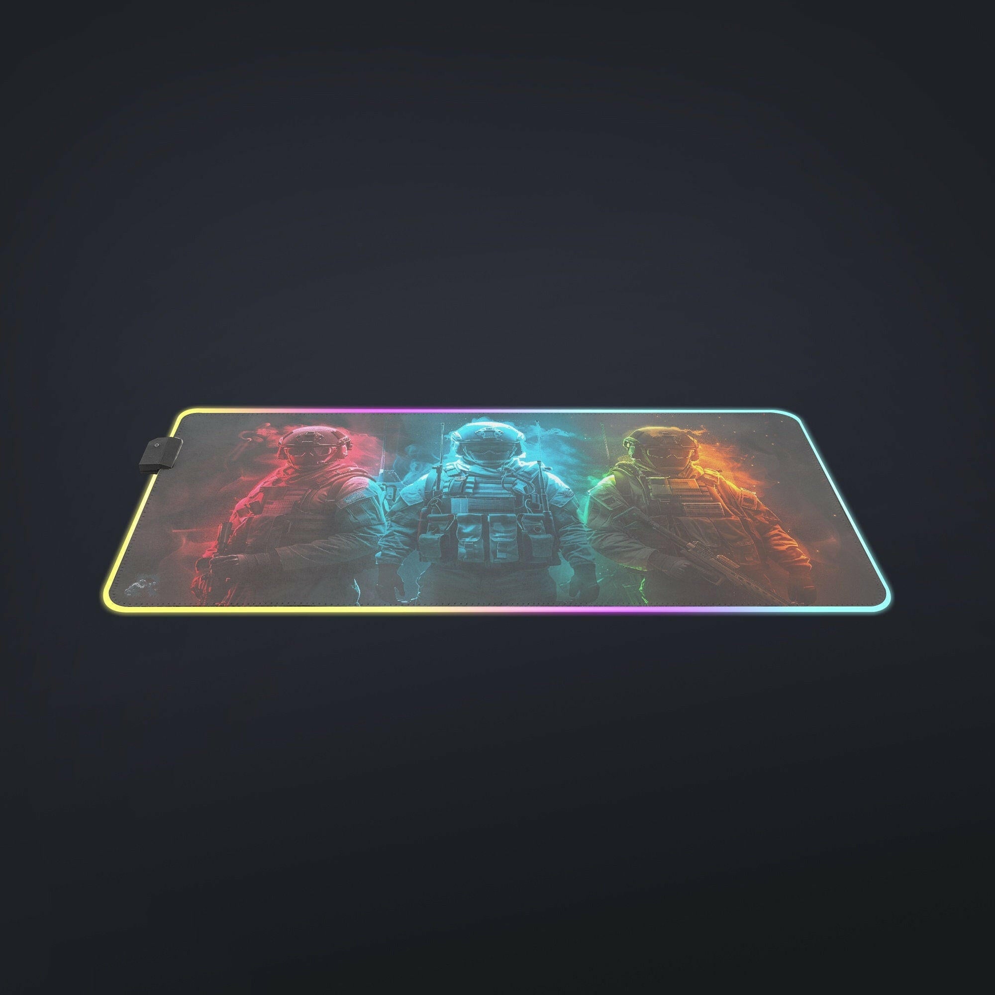 Triple Threat - Gaming Desk Mat