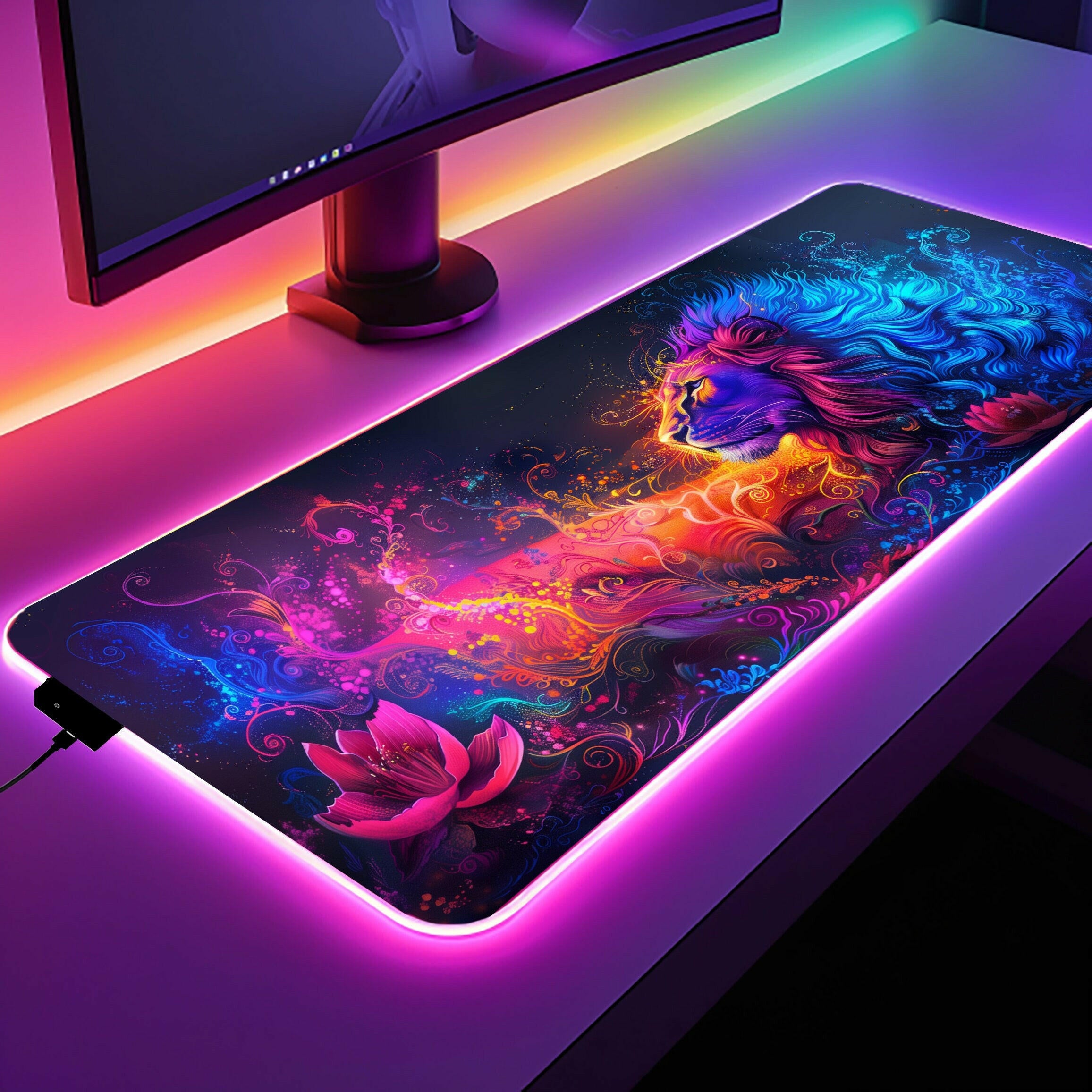 Floral Lord 2 - Gaming Desk Mat