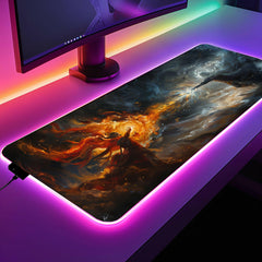 Fire And Ice Gaming Desk Mat