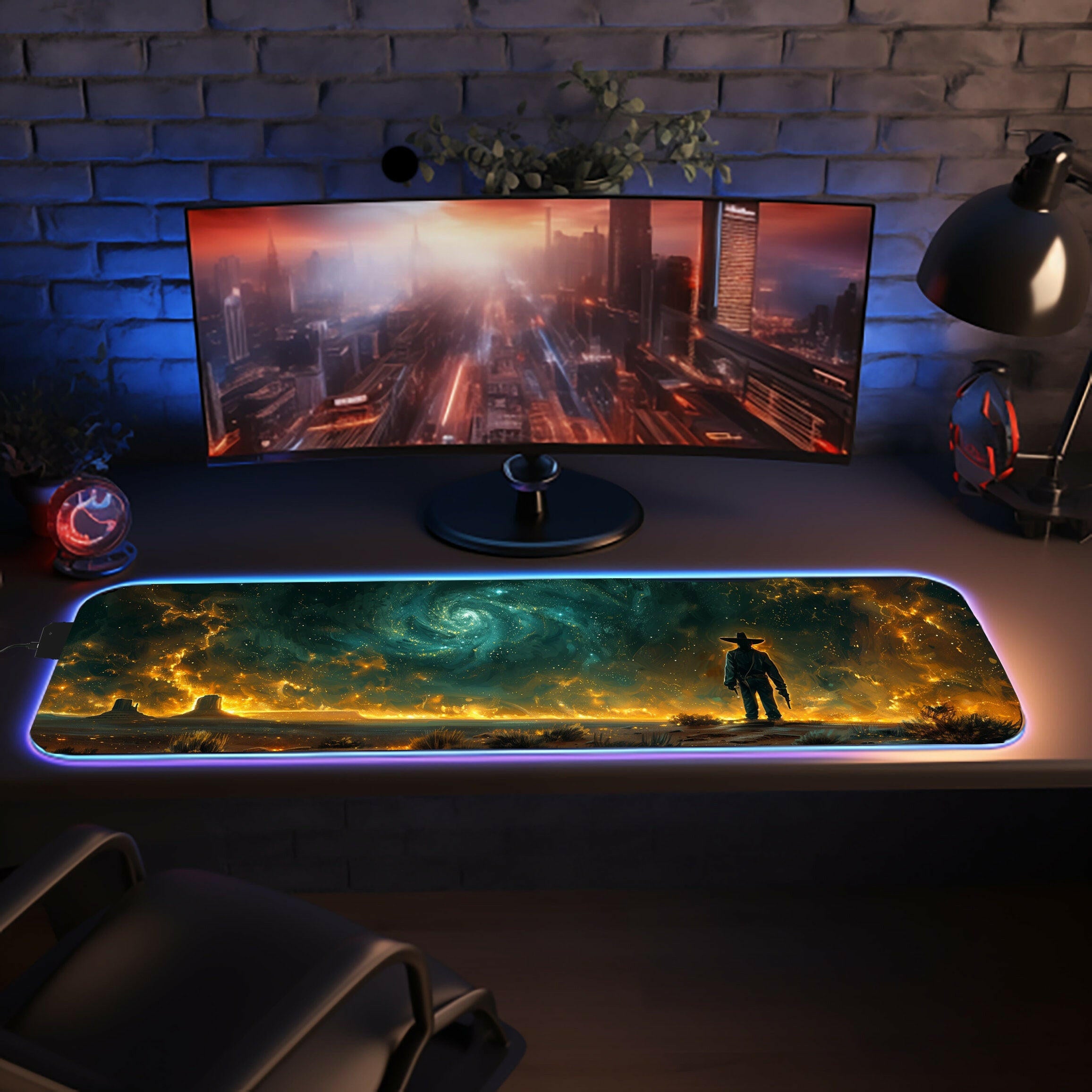 Spectral Frontier 2 - LED Gaming Desk Mat