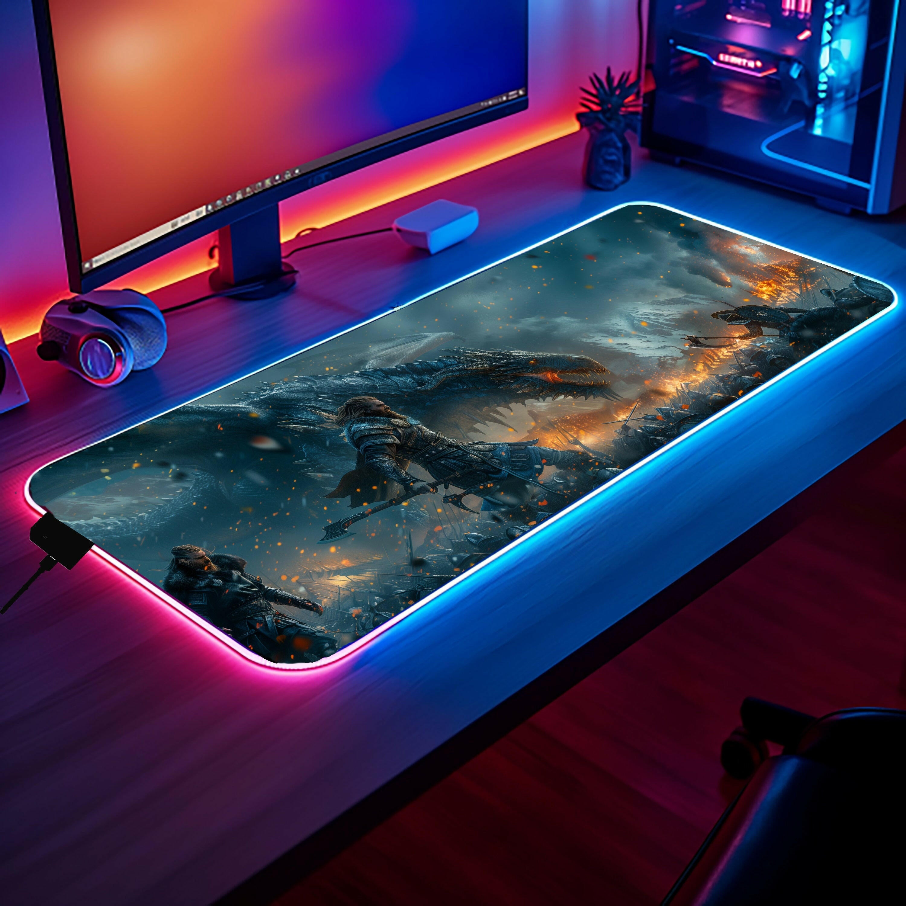 Valhalla Awaits 2 - Gaming Desk Mat